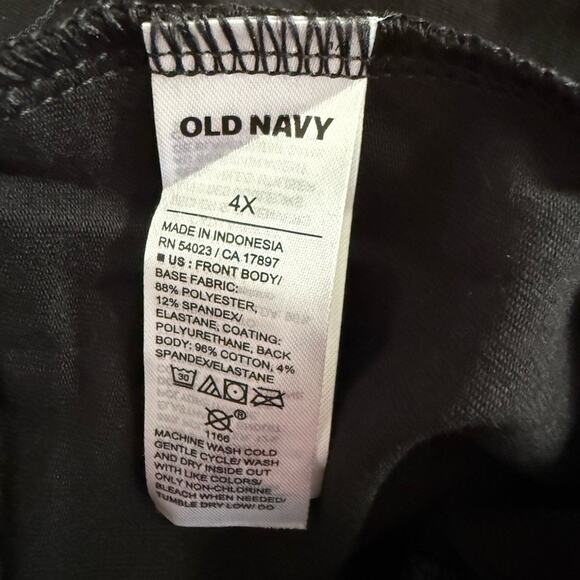 Old Navy black High-Waisted Faux-Leather Fashion Layering Leggings - Picture 12 of 14